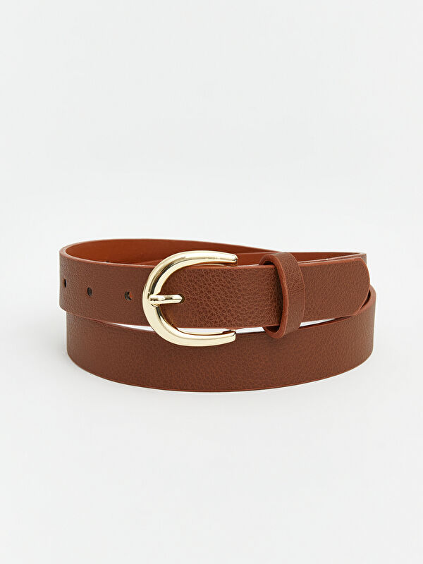 LCW ACCESSORIES Kadın Metal Tokalı Suni Deri Kemer
