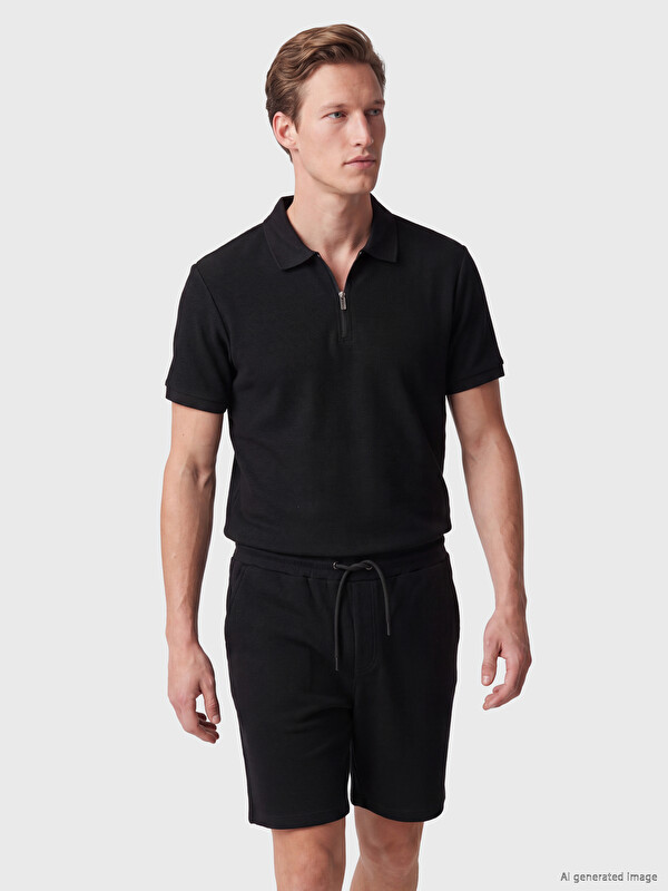 SOUTHBLUE Polo Yaka Dokulu Erkek Tişört