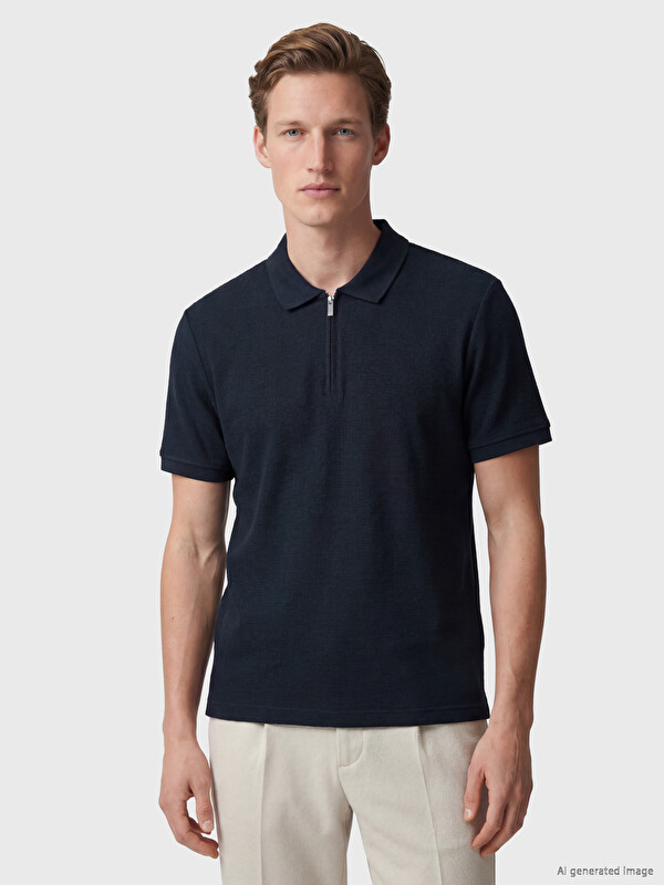 SOUTHBLUE Polo Yaka Dokulu Erkek Tişört