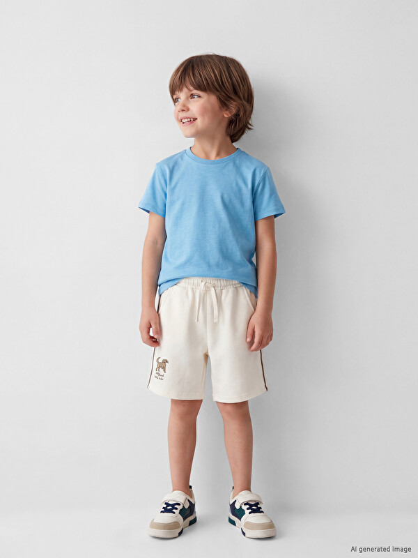 LCW Kids Elastic Waist Boys' Shorts 2 Pack