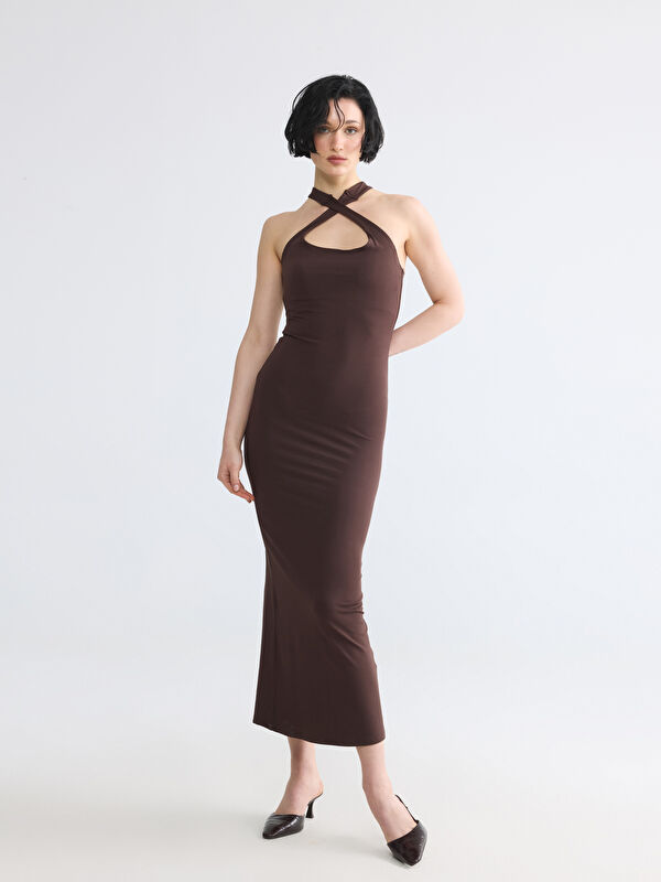 LCW Vision Halter Yaka Bodycon Elbise