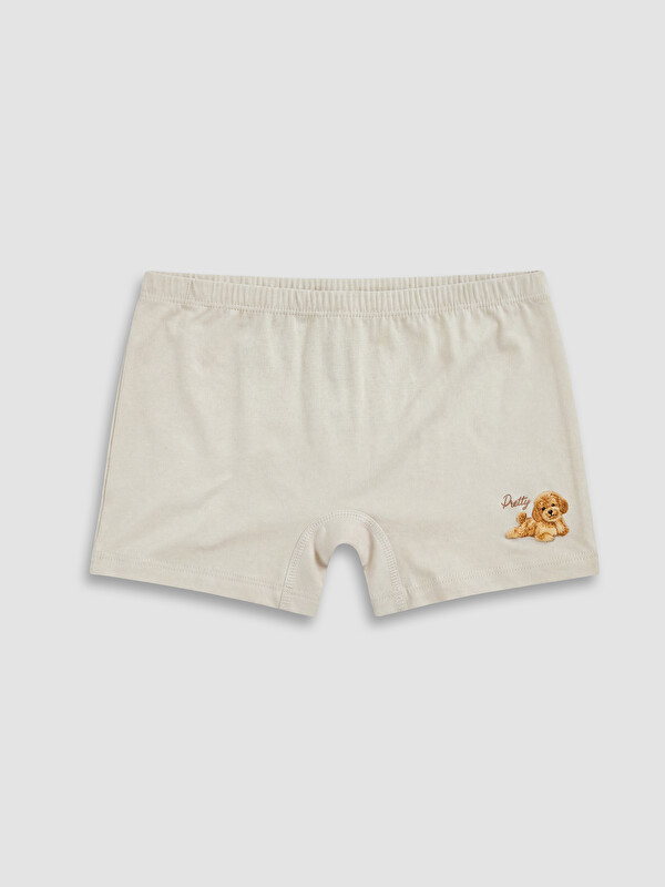 LCW Kids Baskılı Kız Çocuk Boxer