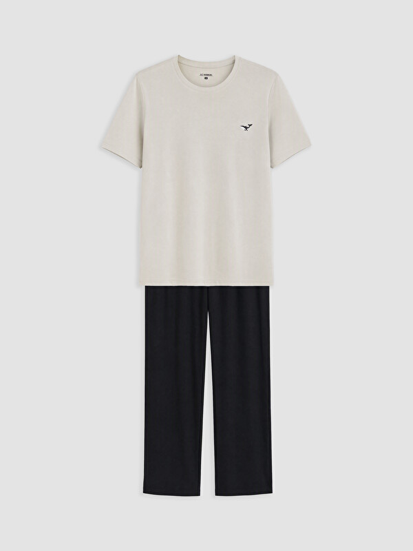 LC WAIKIKI Mann Grey Pyjama-Set