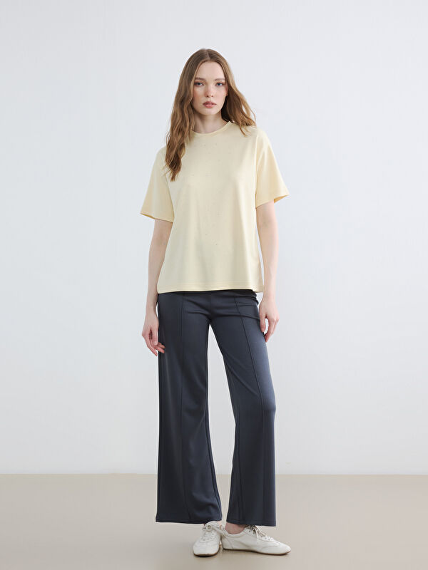 LCW Modest Beli Lastikli Soft Touch Kadın Eşofman Altı