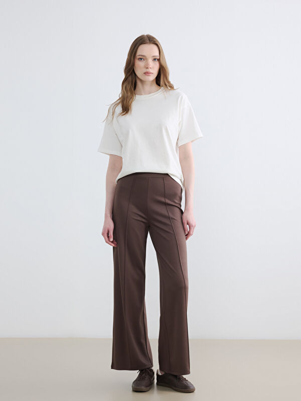 LCW Modest Beli Lastikli Soft Touch Kadın Eşofman Altı