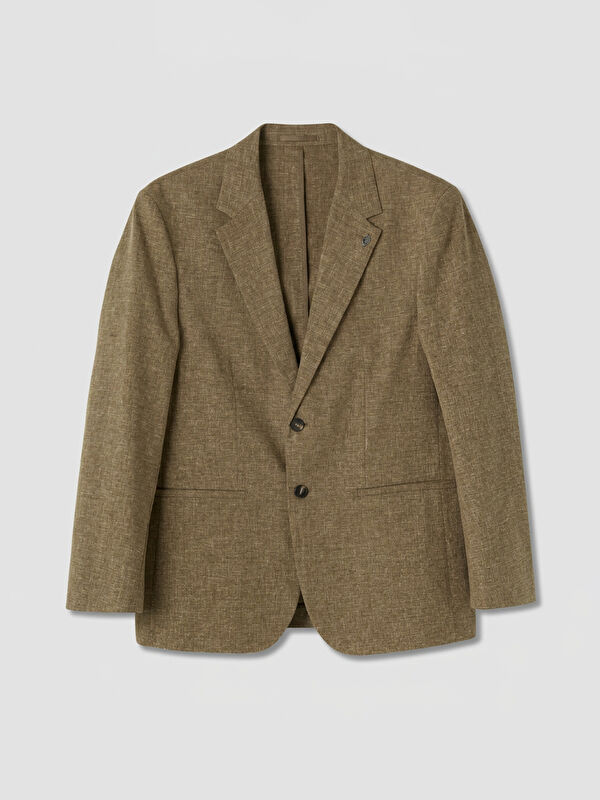 LCW Vision Regular Fit Keten Karışımlı Erkek Blazer Ceket