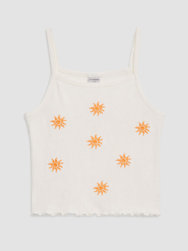 LCW Kids Girl White Tank Top