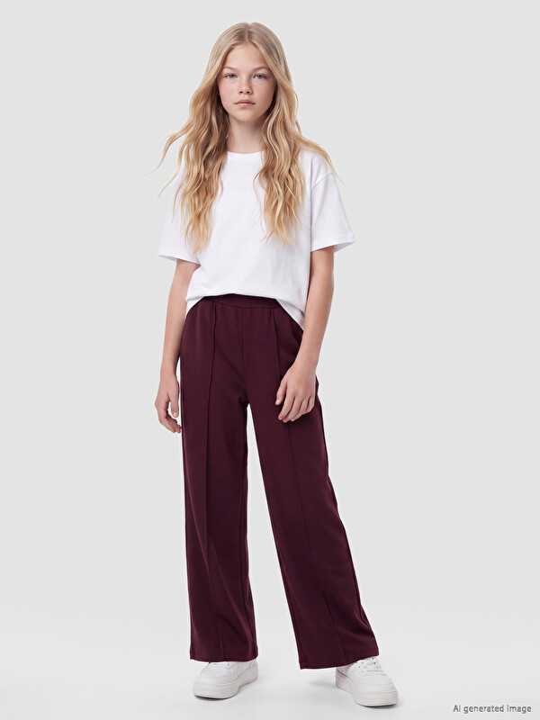 LCW Kids Wide Leg Girls' Sweatpants