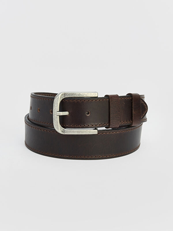LCW ACCESSORIES Hakiki Deri Erkek Kemer