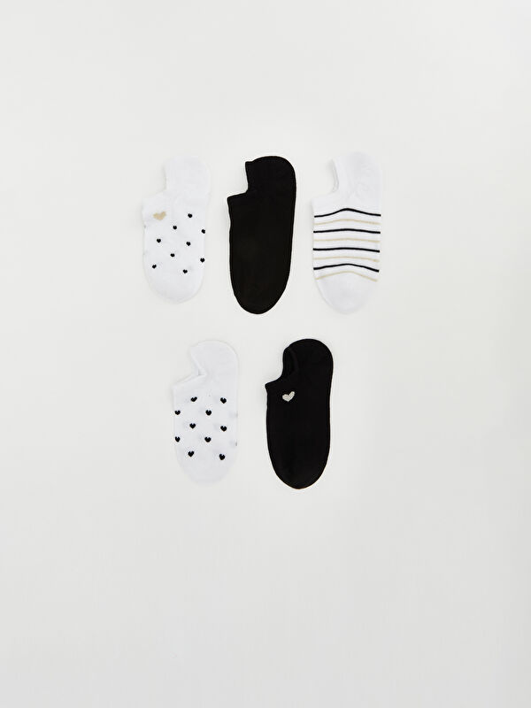 LCW DREAM Kalp Desenli Kadın Sneaker Çorap 5'li