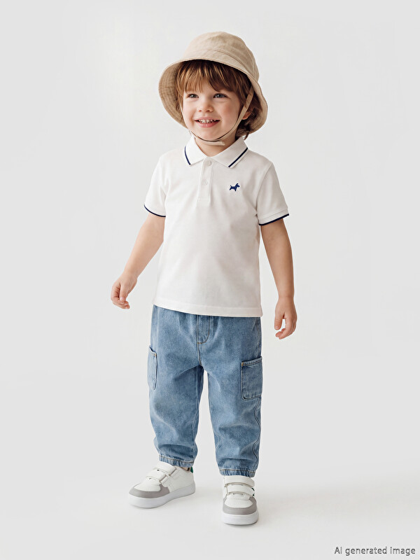 LCW baby Regular Fit Erkek Bebek Kargo Pantolon