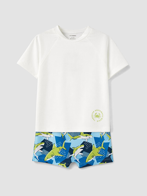 LCW Kids Baskılı Erkek Çocuk Mayo Takımı