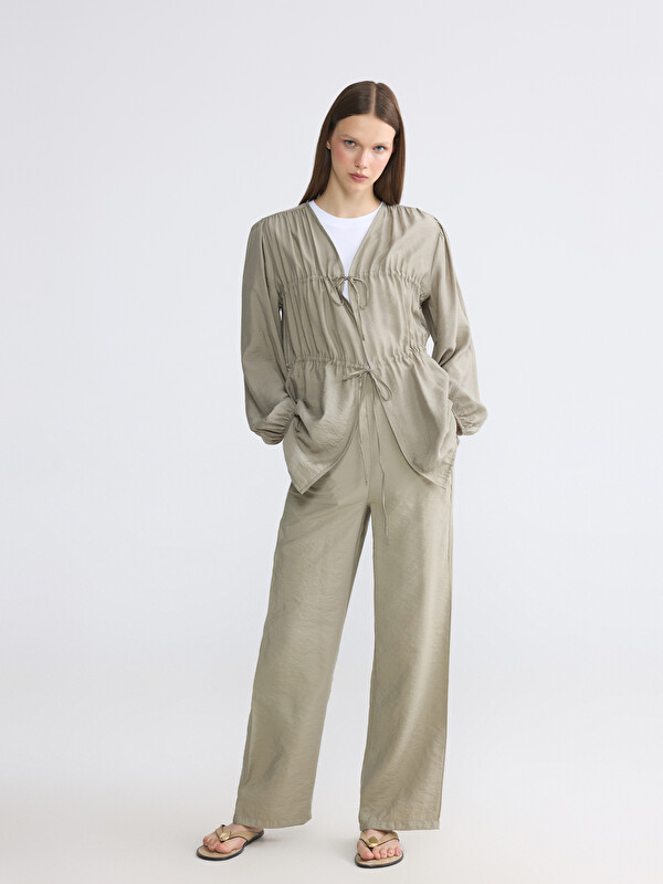 LCW Modest Beli Lastikli Modal Karışımlı Kadın Pantolon