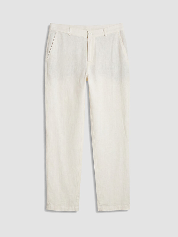 LCW Vision Regular Fit %100 Keten Erkek Pantolon