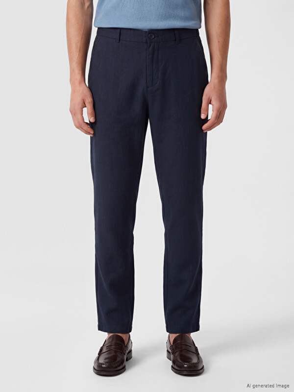 LCW Vision Regular Fit %100 Keten Erkek Pantolon