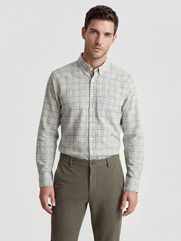 LCWAIKIKI Classic Regular Fit Ekose Erkek Gömlek