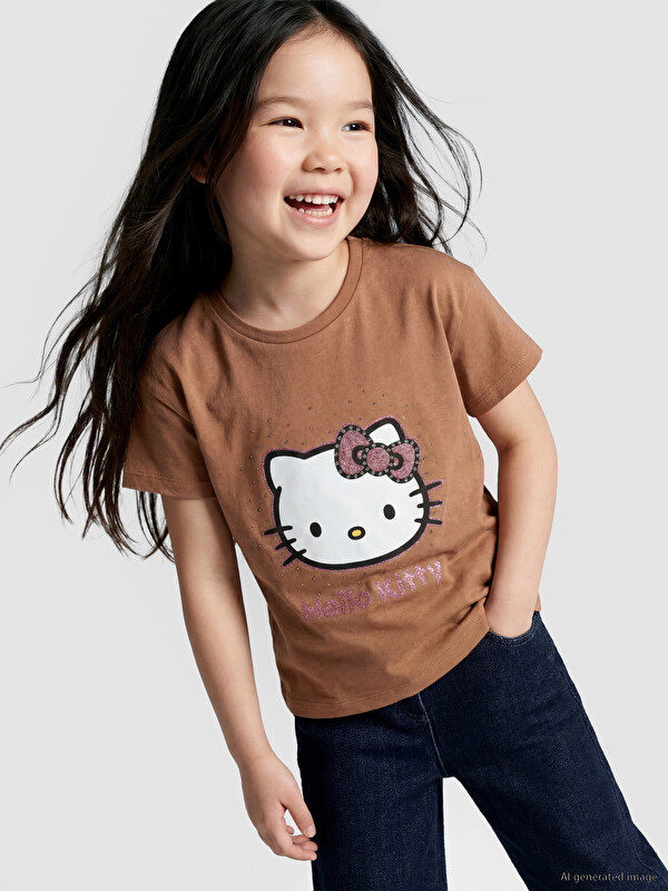 LCW baby Hello Kitty Printed Girls' T-Shirt
