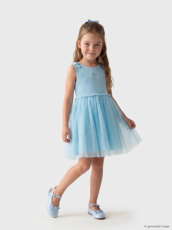 LCW Kids Fiyonk Detaylı Kız Çocuk Tütü Elbise