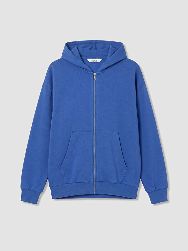 XSIDE Kapüşonlu Erkek Fermuarlı Sweatshirt