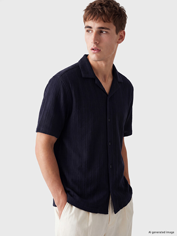 LCW Vision Regular Fit Armürlü Erkek Gömlek