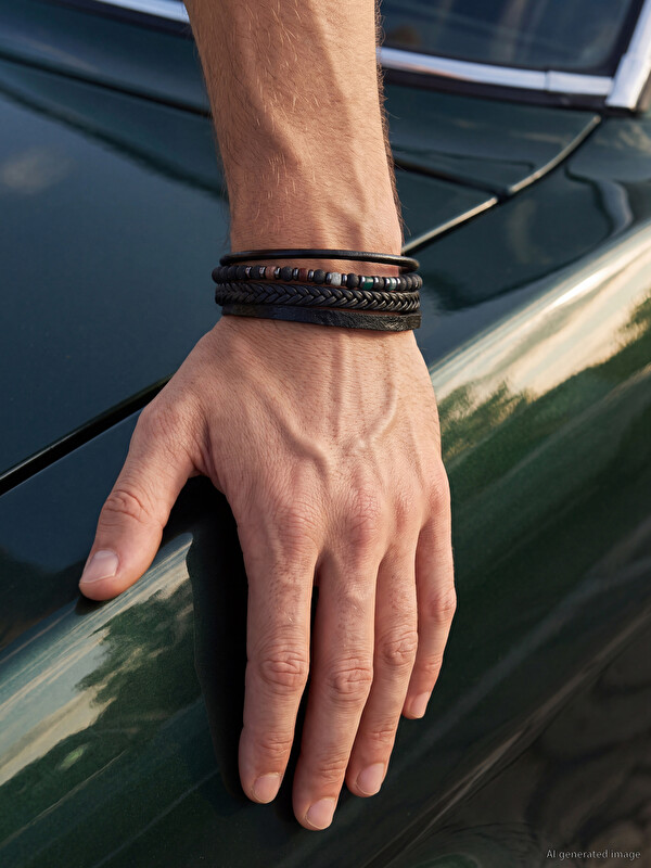 LCW ACCESSORIES Byzylyk i gërshetuar për burra