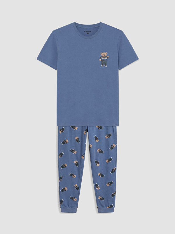LC WAIKIKI Regular Fit Baskılı Erkek Pijama Takım