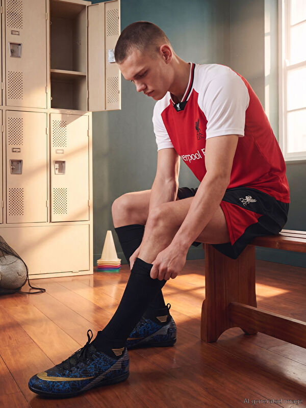 XSIDE ACTIVE Regular Fit Liverpool Baskılı Erkek Spor Şort