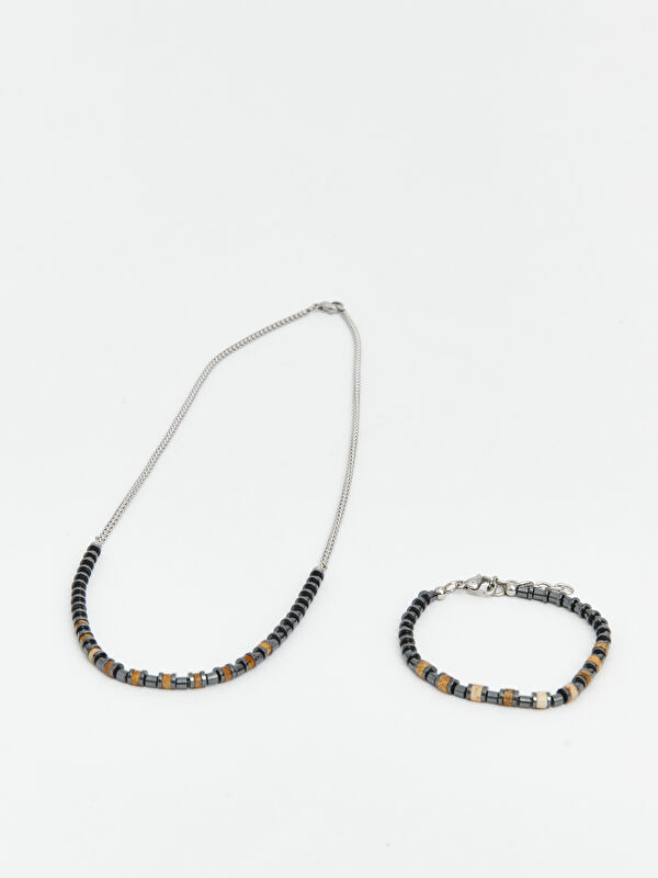 LCW ACCESSORIES Erkek Zincir Kolye ve Bileklik Seti