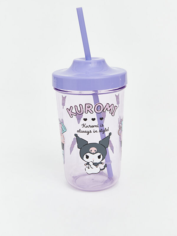 LCW JOY Kuromi Baskılı Pipetli Meşrubat Bardağı