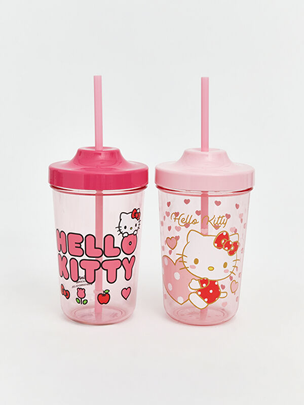 LCW JOY Hello Kitty Baskılı Pipetli Meşrubat Bardağı