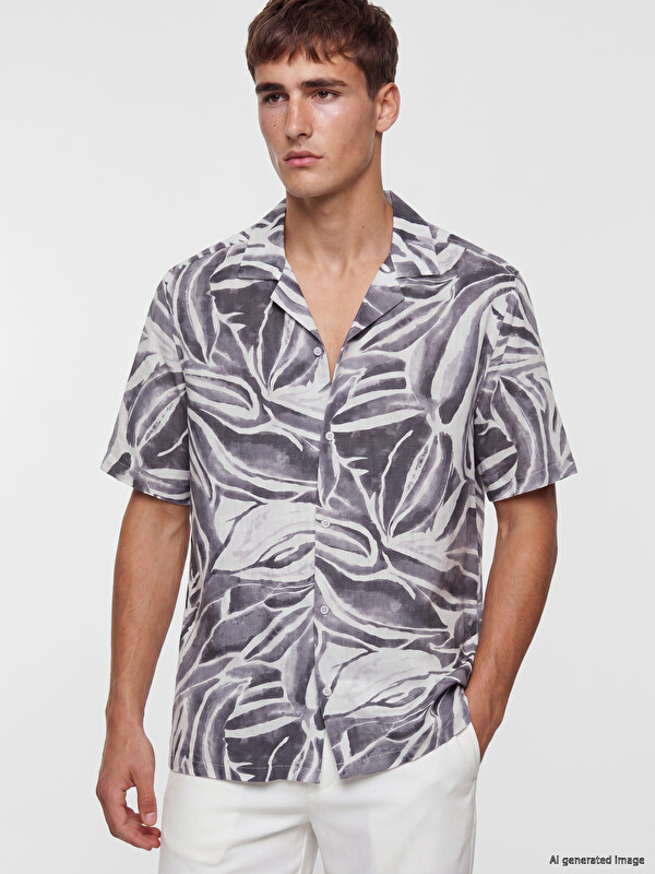 LCW Vision Regular Fit Desenli Erkek Gömlek
