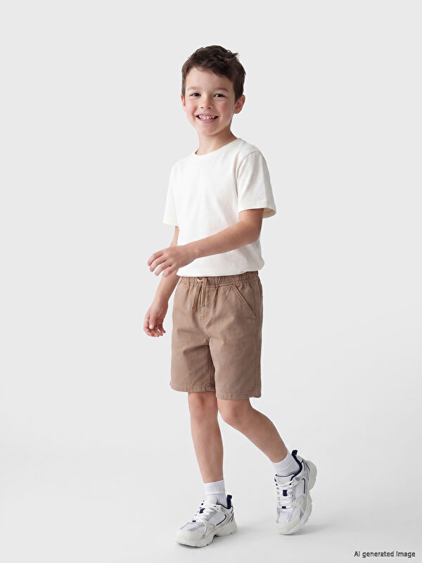 LCW Kids Beli Lastikli Erkek Çocuk Şort