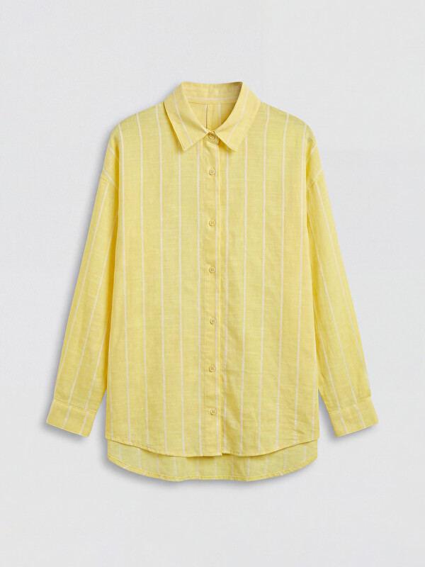 LCW Modest Striped Women's Shirt Tunic