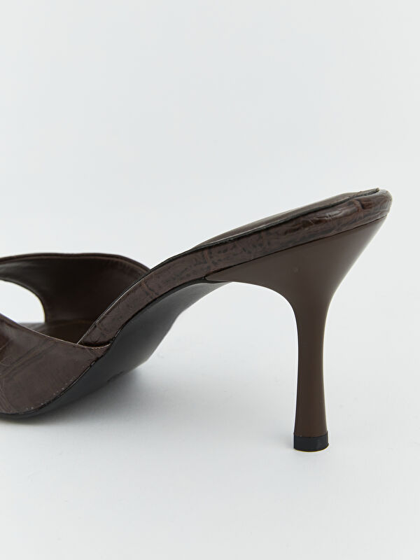 Lcw Steps Kahverengi Lcw Steps Sivri Burun Kadın Topuklu Ayakkabı