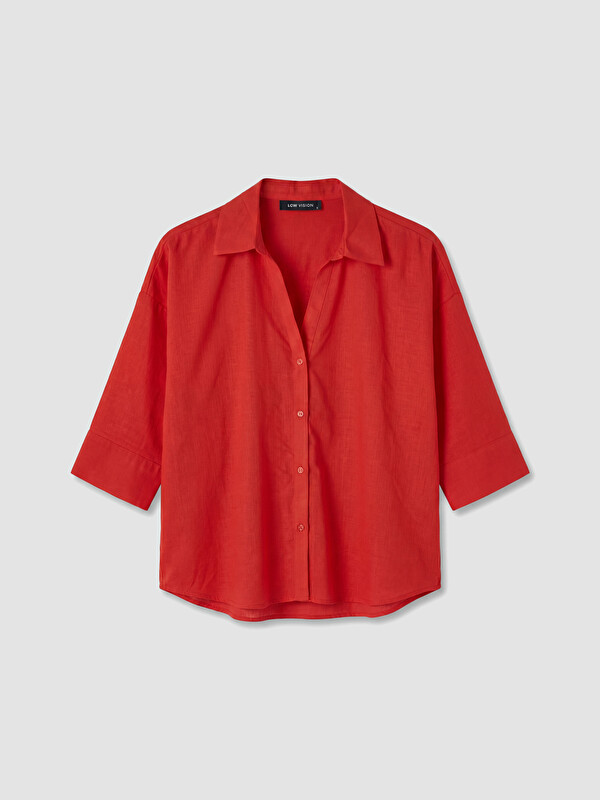 LCW Vision Oversize Poplin Kadın Gömlek