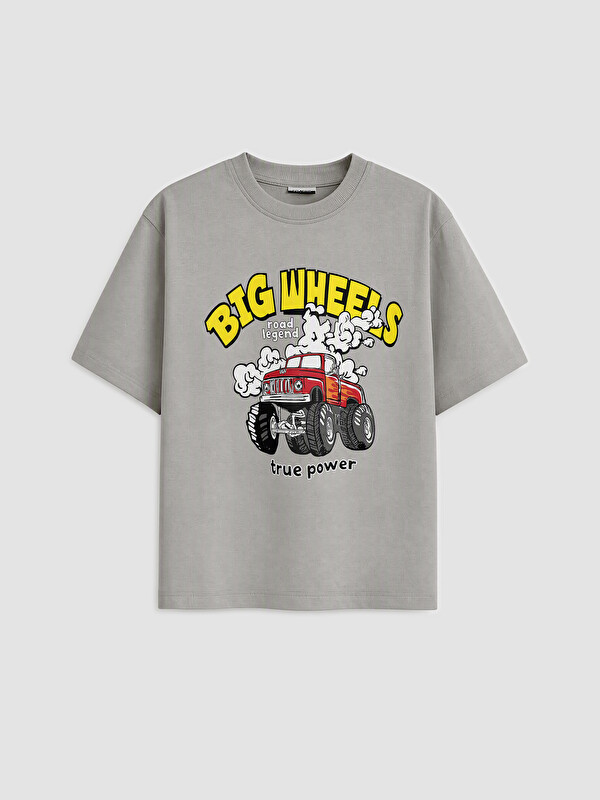 LCW Kids Crew Neck Printed Boys' T-Shirt