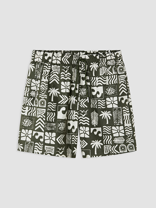 LCW SWIMWEAR Kısa Boy Desenli Erkek Deniz Şortu