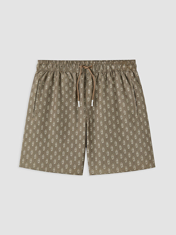 LCW SWIMWEAR Kısa Boy Desenli Erkek Deniz Şortu