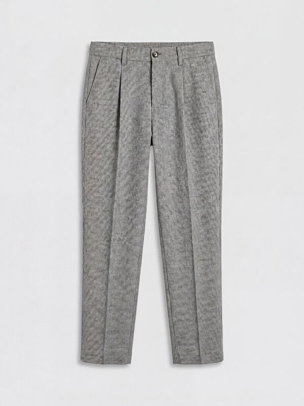 SOUTHBLUE Regular Fit Erkek Dokulu Pileli Pantolon