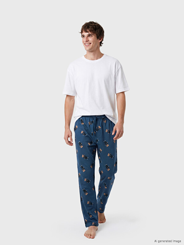 LC WAIKIKI Regular Fit Baskılı Erkek Pijama Alt