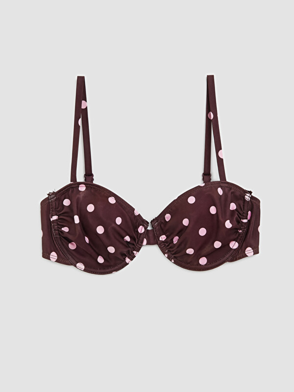 LCW DREAM Balenli Dolgusuz Puantiyeli Kadın Bikini Üst