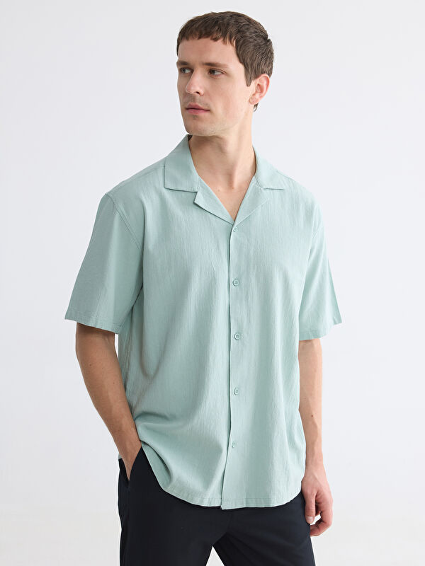 LCW Vision Regular Fit Erkek Dokulu Gömlek