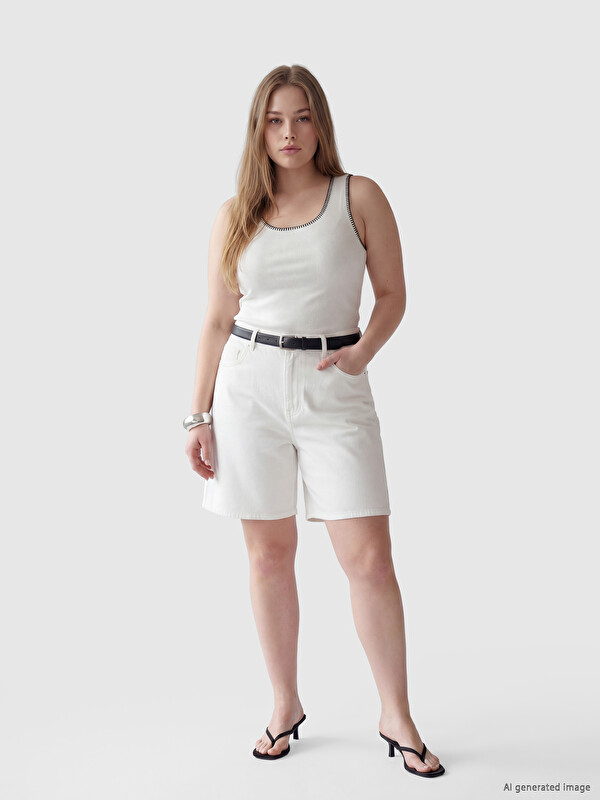 Soulife Regular Fit Kadın Jean Şort
