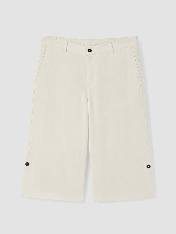 SOUTHBLUE Regular Fit Keten Karışımlı Şort