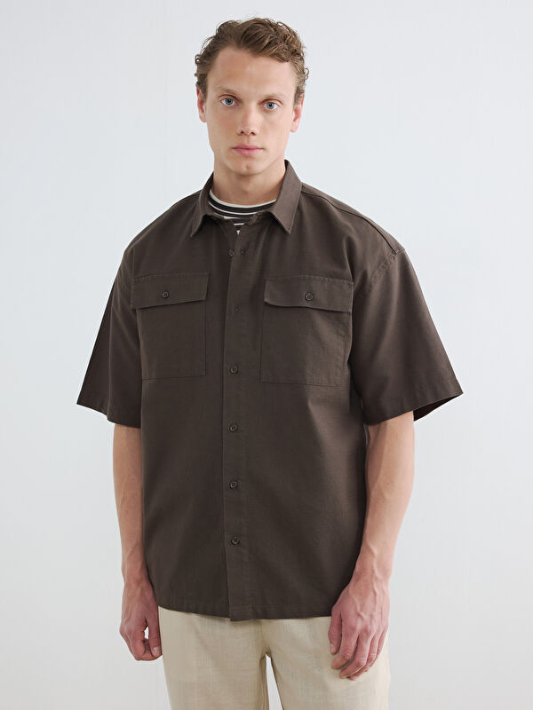 LCW Vision Regular Fit Çift Cepli Erkek Gömlek