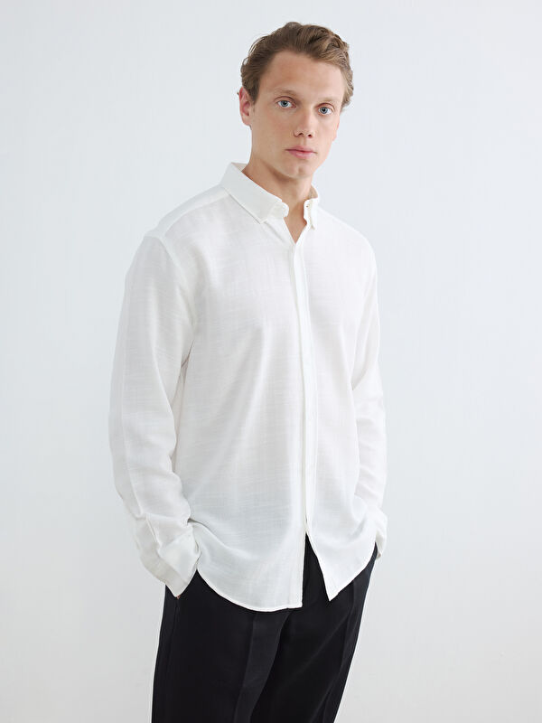LCW Vision Regular Fit Dobby Men's Shirt
