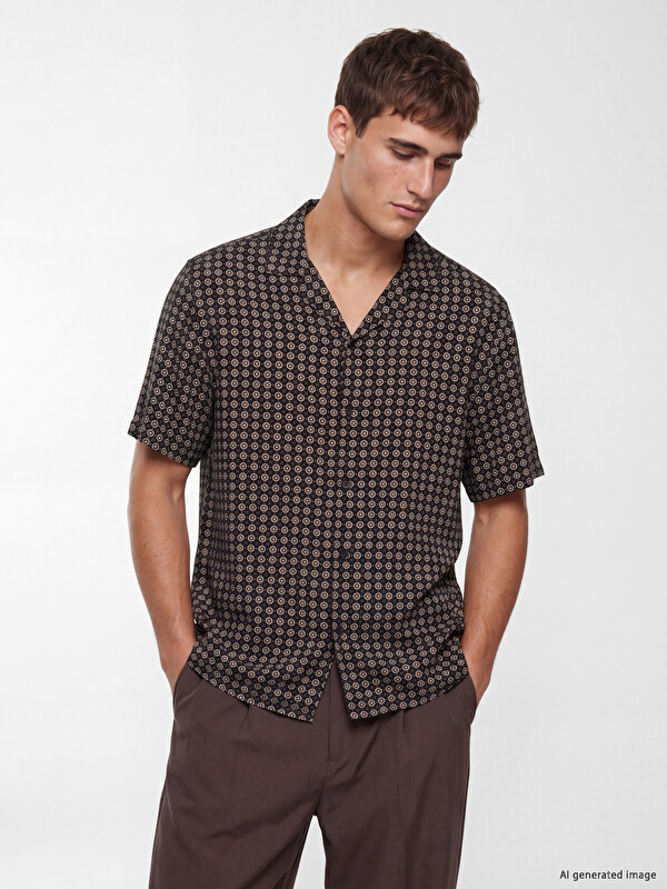 LCW Vision Regular Fit Desenli Armürlü Erkek Gömlek