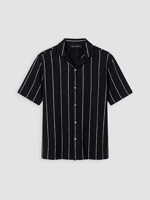 LCW Vision Regular Fit Çizgili Erkek Dokulu Gömlek