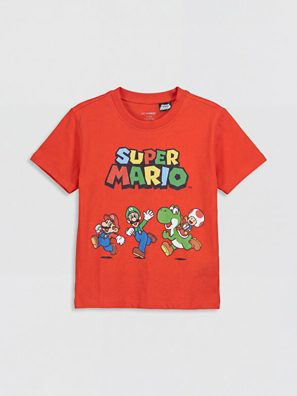 LCW Kids Mario Baskılı Erkek Çocuk Tişört