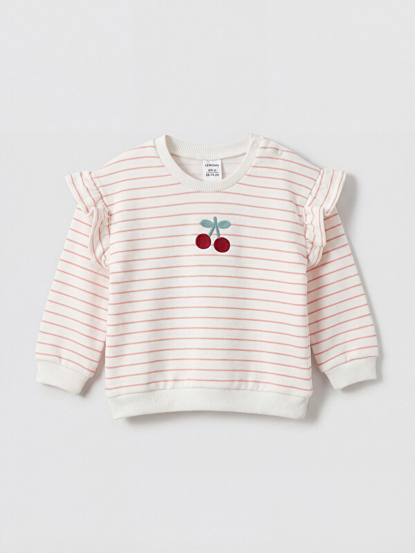 LCW baby Nakışlı Kız Bebek Tişört